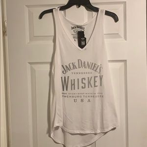 White Jack Daniels tank, new with tags